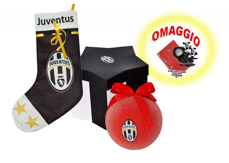 Juventus Cofanetto Originale Idea Regalo Prodotti + Bandiera